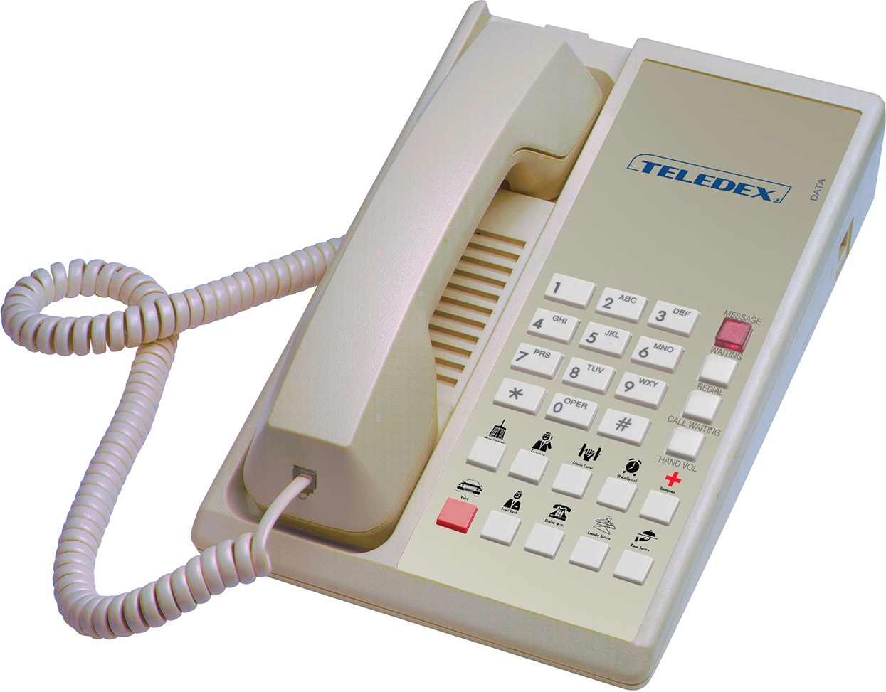 Teledex Diamond+10 Hotel Hospitality Guestroom Telephone Ash DIA65239