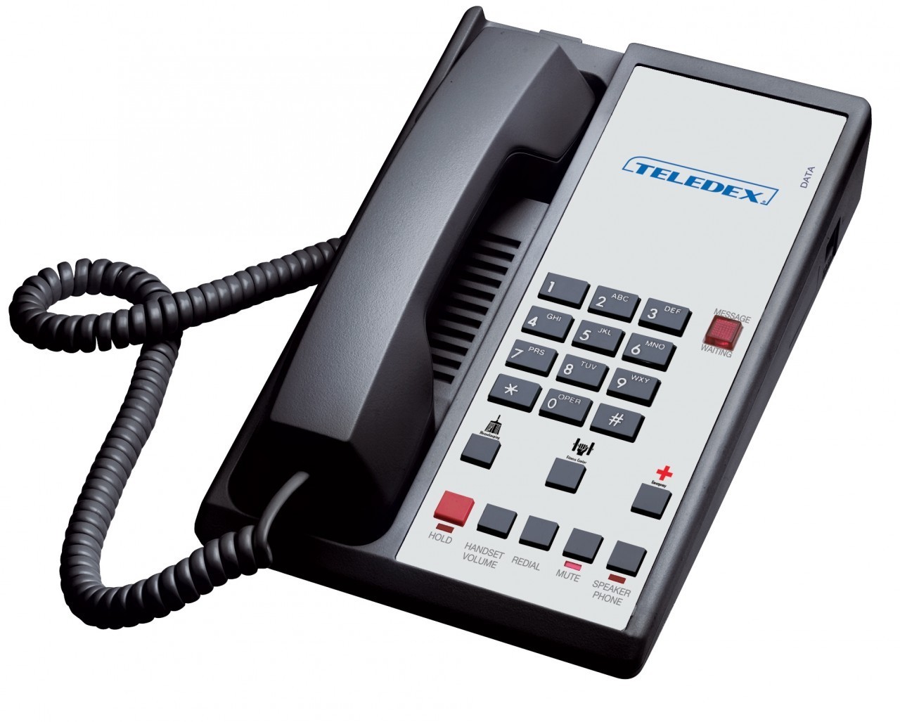 Teledex Diamond+S-3 Hotel Hospitality Telephone Black DIA657491