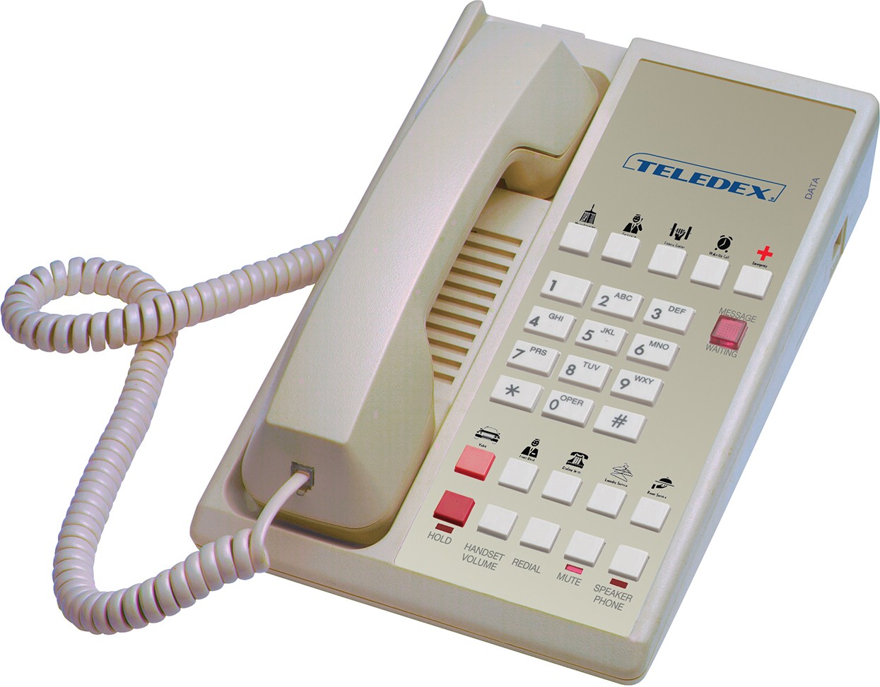 Teledex Diamond+S-10 Hotel Hospitality Telephone Ash DIA65339