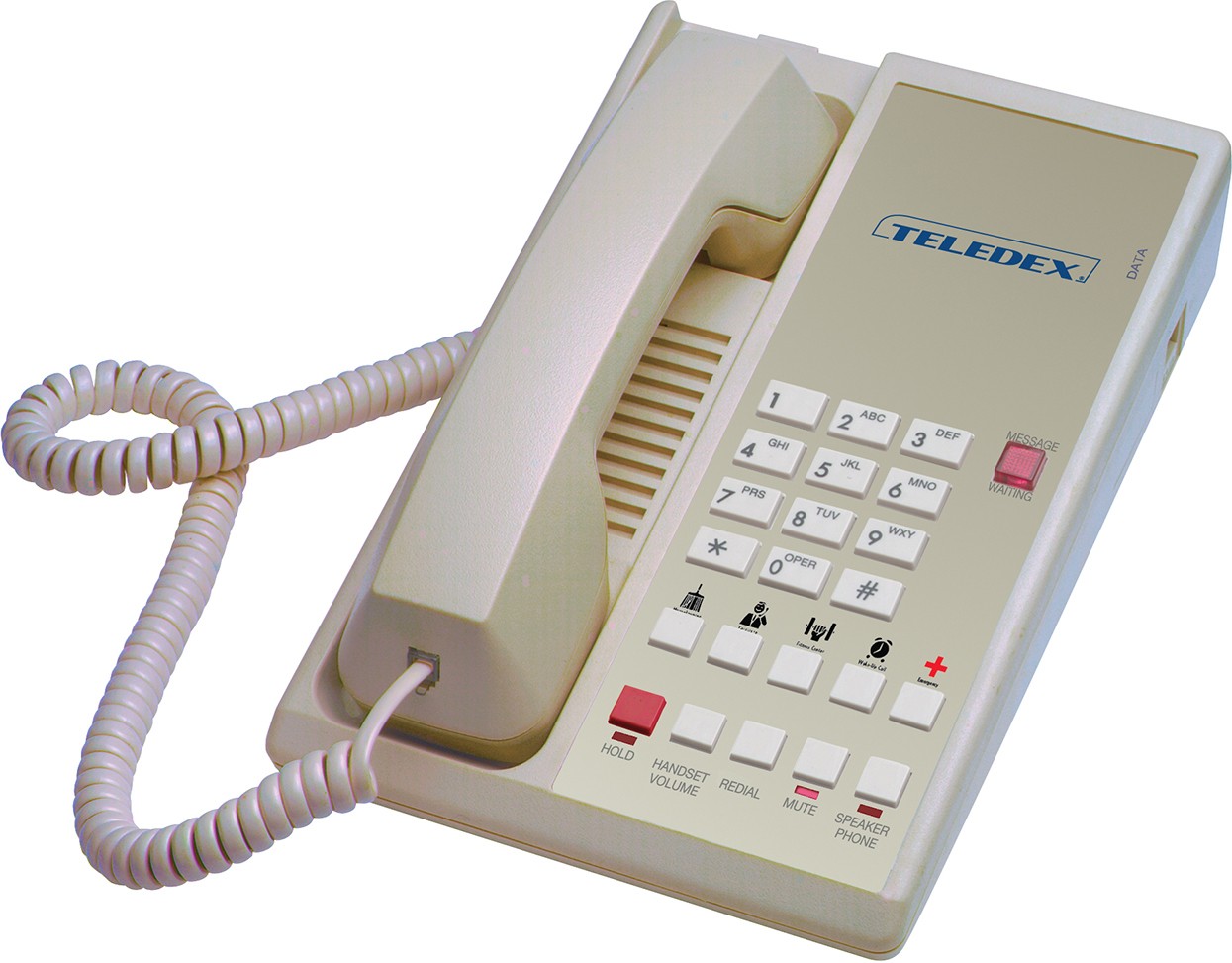 Teledex Diamond+S-5 Hotel Hospitality Telephone Ash DIA65149