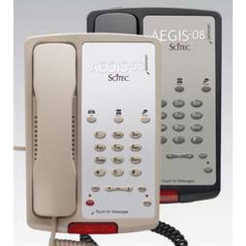 Scitec Aegis-3-08 Single Line Hotel Phone 3 Button Ash 80301