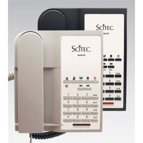 Scitec Aegis-5-09 Single Line Hotel Phone 5 Button Ash 90501