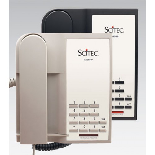 Scitec Aegis-P-09 Single Line Hotel Phone Ash 90001