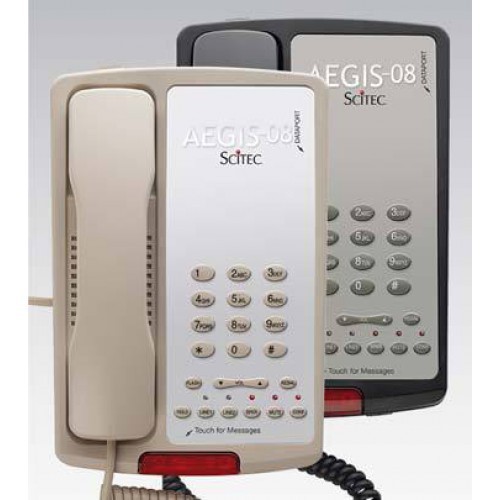 Scitec Aegis-TP-08 Two Line Speakerphone Hotel Phone Black 89002