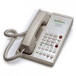 Teledex Diamond L2S 6 Two Line Guestroom Telephone Ash